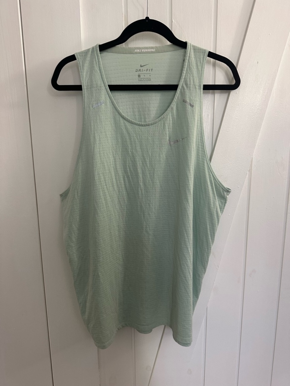 Nike Men's Mint Green Dri-FIT Tank Top